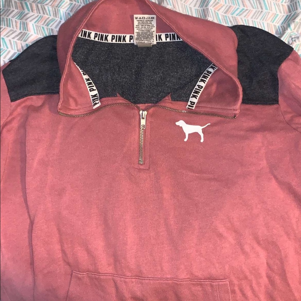 Pink by vs quarter zip